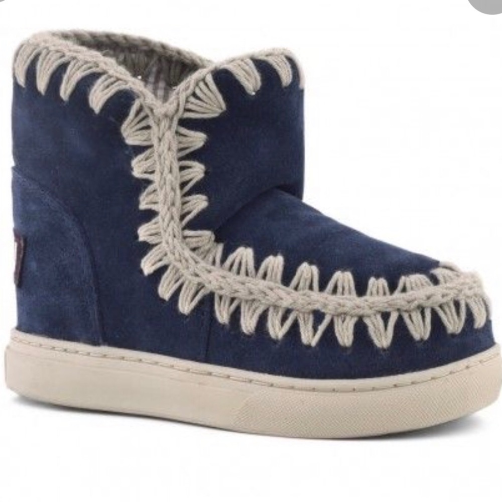Mou Mini Summer Eskimo Sneakers Blue - NEW